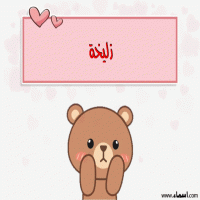 إسم زليخة مكتوب على صور دبدوب حب