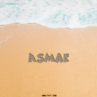 إسم Asmae مكتوب على الرمل إسم Asmae مكتوب على صور الرمل