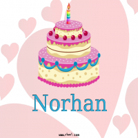 إسم Norhan مكتوب على تورتة عيد ميلاد إسم Norhan مكتوب على صور تورتة عيد ميلاد
