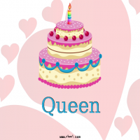 إسم Queen مكتوب على تورتة عيد ميلاد إسم Queen مكتوب على صور تورتة عيد ميلاد