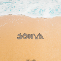 إسم SONYA مكتوب على الرمل إسم SONYA مكتوب على صور الرمل