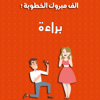 إسم براءة مكتوب على صور ألف مبروك الخطوبة