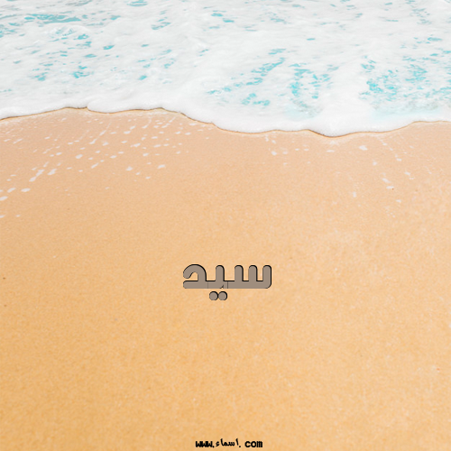 إسم سيد مكتوب على الرمل