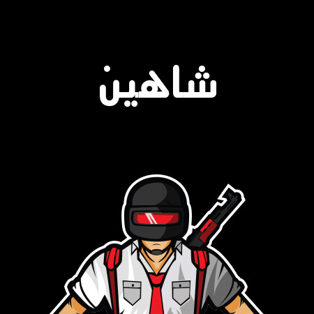 إسم شاهين مكتوب على شعار ببجي موبايل