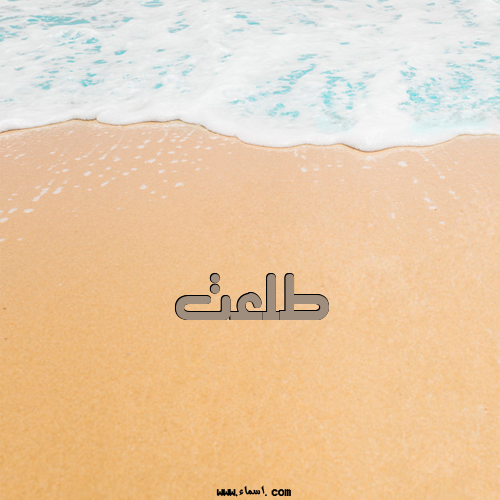 إسم طلعت مكتوب على الرمل