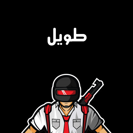 إسم طويل مكتوب على شعار ببجي موبايل